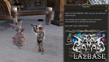 Pet Baffer от команды www.La2base.ru